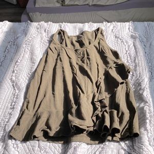 banana republic size small olive green top